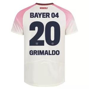 Camisolas Bayer 04 Leverkusen Alejandro Grimaldo 20 Equipamento Alternativo 25/26 Camisolas Bayer 04 Leverkusen Alejandro Grimaldo 20 Equipamento Alternativo 25/26