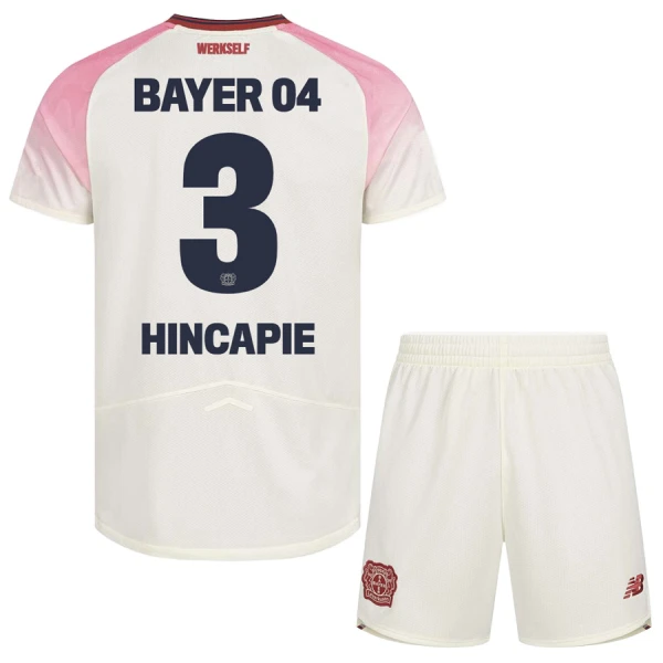 Camisolas Bayer 04 Leverkusen Piero Hincapie 3 Criança Equipamento Alternativo 25/26 Camisolas Bayer 04 Leverkusen Piero Hincapie 3 Criança Equipamento Alternativo 25/26