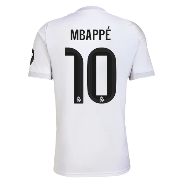 Camisolas Real Madrid Kylian Mbappé 10 Equipamento Principal 25/26 Camisolas Real Madrid Kylian Mbappé 10 Equipamento Principal 25/26