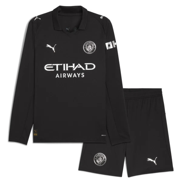 Camisolas Manchester City Criança Equipamento Alternativo 25/26 Manga Comprida Camisolas Manchester City Criança Equipamento Alternativo 25/26 Manga Comprida