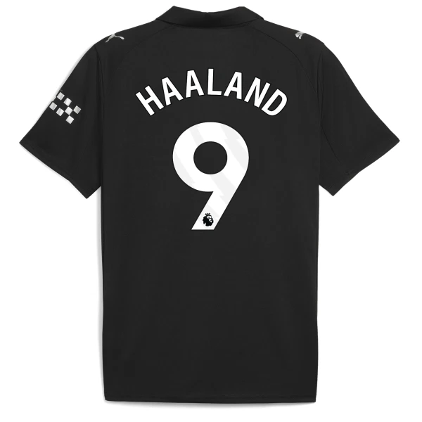 Camisolas Manchester City Erling Haaland 9 Equipamento Alternativo 25/26