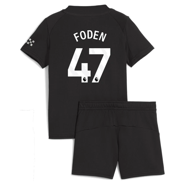 Camisolas Manchester City Phil Foden 47 Criança Equipamento Alternativo 25/26 Camisolas Manchester City Phil Foden 47 Criança Equipamento Alternativo 25/26