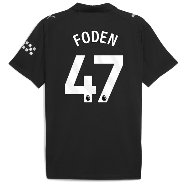 Camisolas Manchester City Phil Foden 47 Equipamento Alternativo 25/26 Camisolas Manchester City Phil Foden 47 Equipamento Alternativo 25/26