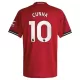 Camisolas Manchester United Cunha 10 Criança Equipamento Principal 25/26