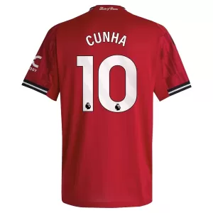 Camisolas Manchester United Cunha 10 Equipamento Principal 25/26