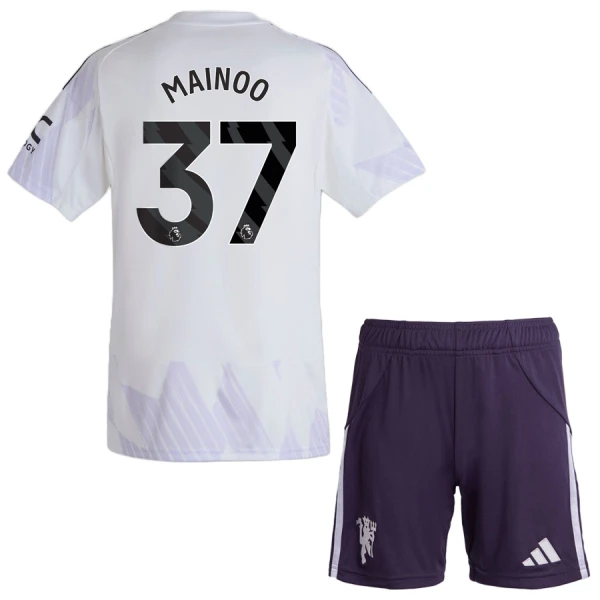 Camisolas Manchester United Mainoo 37 Criança Equipamento Alternativo 25/26