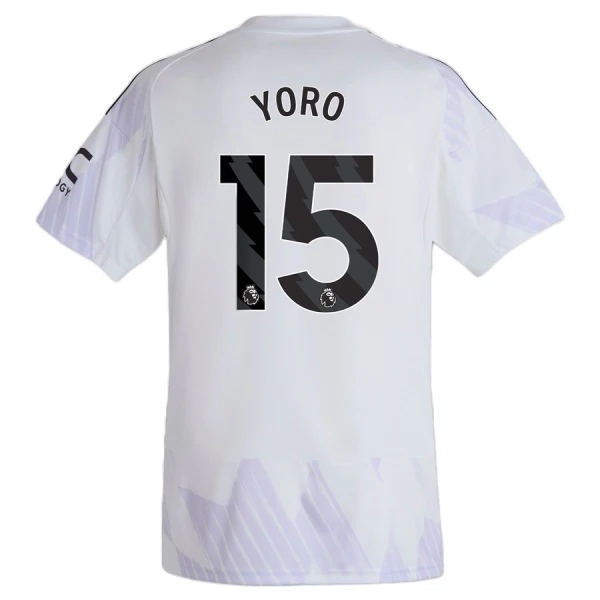 Camisolas Manchester United Yoro 15 Criança Equipamento Alternativo 25/26