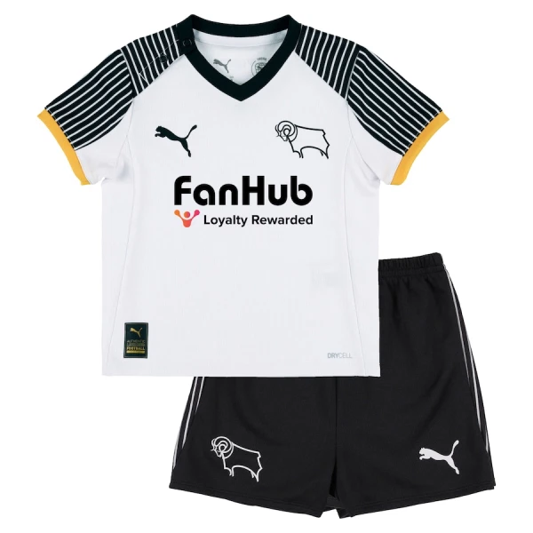 Camisolas Derby County Criança Equipamento Principal 25/26 Camisolas Derby County Criança Equipamento Principal 25/26