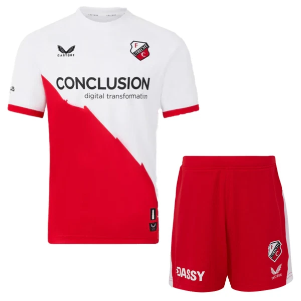Camisolas FC Utrecht Criança Equipamento Principal 25/26 Camisolas FC Utrecht Criança Equipamento Principal 25/26
