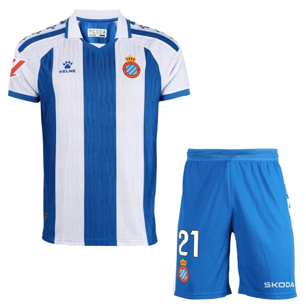 Camisolas RCD Espanyol Criança Equipamento Principal 25/26 Camisolas RCD Espanyol Criança Equipamento Principal 25/26