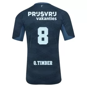 Camisolas Feyenoord Rotterdam Q. Timber 8 Equipamento Alternativo 25/26