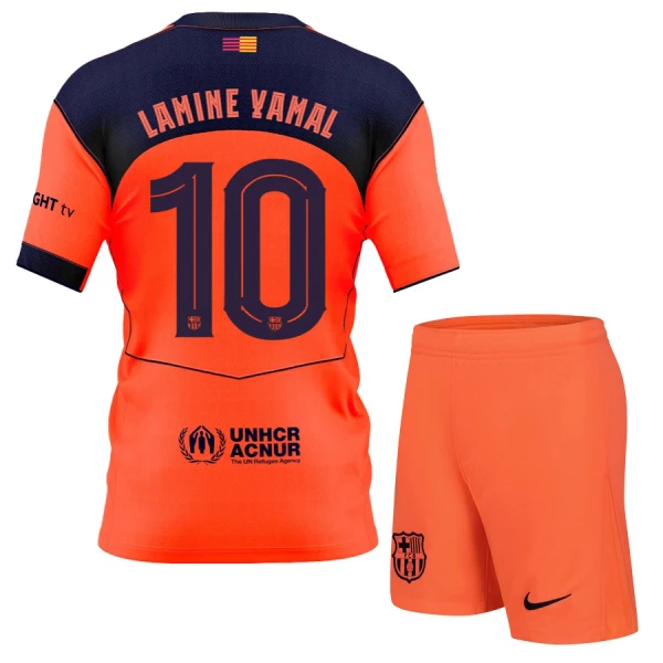 Camisolas FC Barcelona Lamine Yamal 10 Criança Equipamento Terceiro 25/26 Camisolas FC Barcelona Lamine Yamal 10 Criança Equipamento Terceiro 25/26
