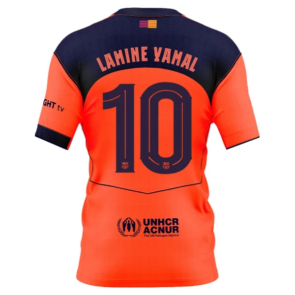 Camisolas FC Barcelona Lamine Yamal 10 Criança Equipamento Terceiro 25/26