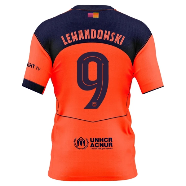 Camisolas FC Barcelona Robert Lewandowski 9 Equipamento Terceiro 25/26 Camisolas FC Barcelona Robert Lewandowski 9 Equipamento Terceiro 25/26