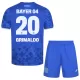 Camisolas Bayer 04 Leverkusen Alejandro Grimaldo 20 Criança Equipamento Terceiro 25/26 Camisolas Bayer 04 Leverkusen Alejandro Grimaldo 20 Criança Equipamento Terceiro 25/26