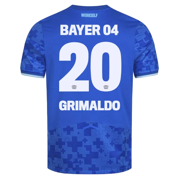 Camisolas Bayer 04 Leverkusen Alejandro Grimaldo 20 Equipamento Terceiro 25/26 Camisolas Bayer 04 Leverkusen Alejandro Grimaldo 20 Equipamento Terceiro 25/26