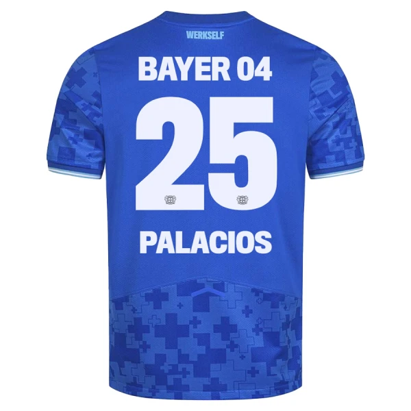 Camisolas Bayer 04 Leverkusen Exequiel Palacios 25 Equipamento Terceiro 25/26 Camisolas Bayer 04 Leverkusen Exequiel Palacios 25 Equipamento Terceiro 25/26