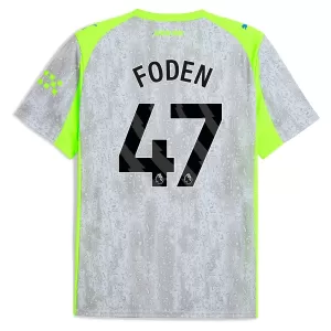 Camisolas Manchester City Phil Foden 47 Equipamento Terceiro 25/26 Camisolas Manchester City Phil Foden 47 Equipamento Terceiro 25/26
