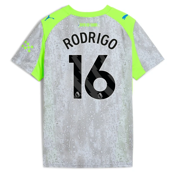 Camisolas Manchester City Rodrigo Hernández 16 Equipamento Terceiro 25/26 Camisolas Manchester City Rodrigo Hernández 16 Equipamento Terceiro 25/26