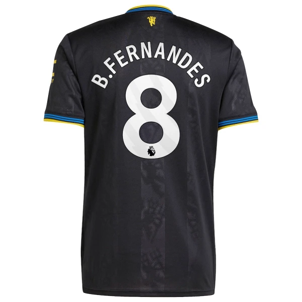 Camisolas Manchester United Bruno Fernandes 8 Equipamento Terceiro 25/26 Camisolas Manchester United Bruno Fernandes 8 Equipamento Terceiro 25/26