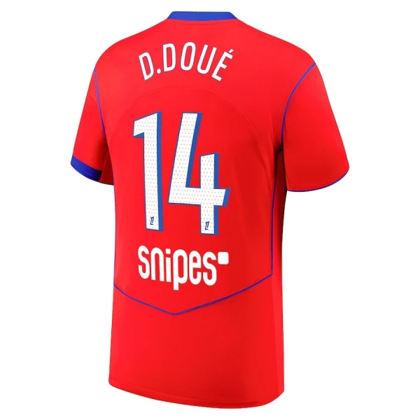 Camisolas Paris Saint-Germain Desire Doue 14 Equipamento Terceiro 25/26 Camisolas Paris Saint-Germain Desire Doue 14 Equipamento Terceiro 25/26