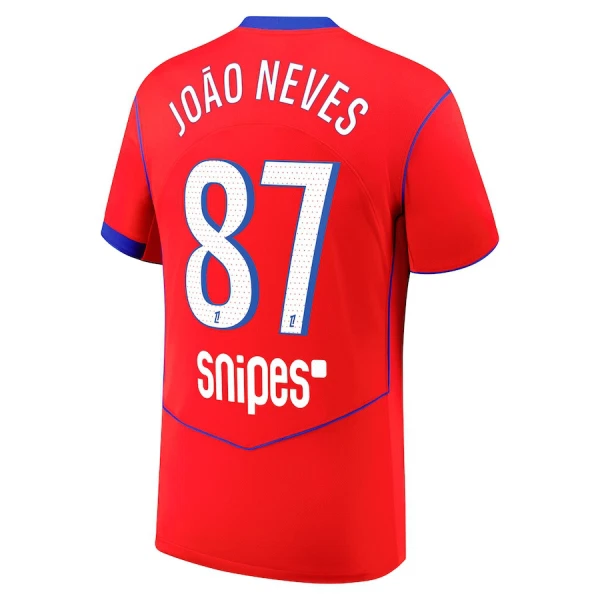 Camisolas Paris Saint-Germain Joao Neves 87 Equipamento Terceiro 25/26 Camisolas Paris Saint-Germain Joao Neves 87 Equipamento Terceiro 25/26