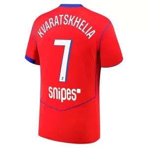 Camisolas Paris Saint-Germain Kvaratskhelia 7 Equipamento Terceiro 25/26