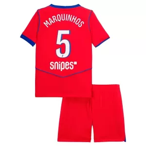 Camisolas Paris Saint-Germain Marquinhos 5 Criança Equipamento Terceiro 25/26 Camisolas Paris Saint-Germain Marquinhos 5 Criança Equipamento Terceiro 25/26
