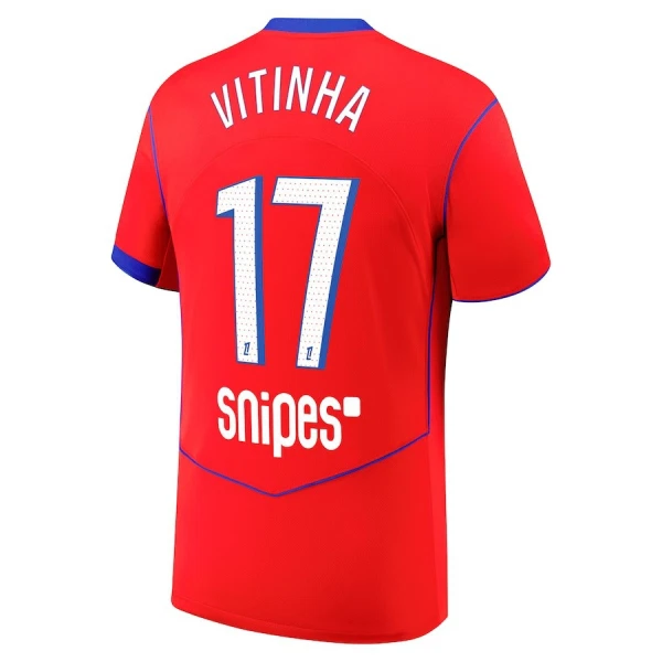 Camisolas Paris Saint-Germain Vitinha 17 Equipamento Terceiro 25/26 Camisolas Paris Saint-Germain Vitinha 17 Equipamento Terceiro 25/26