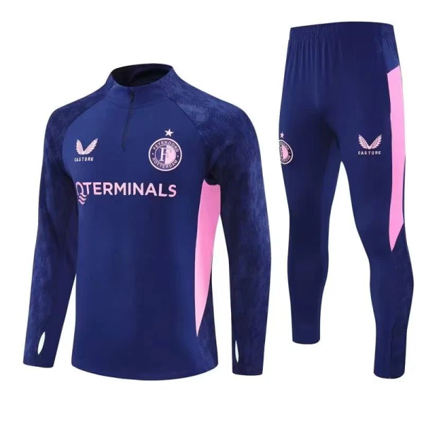 Feyenoord Rotterdam Conjunto de Moletom de Treino 25/26 Azul