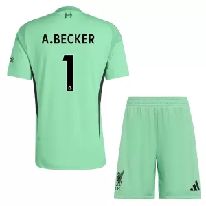 Camisolas Guarda Redes Liverpool Alisson Becker 1 Criança 25/26 Verde Camisolas Guarda Redes Liverpool Alisson Becker 1 Criança 25/26 Verde