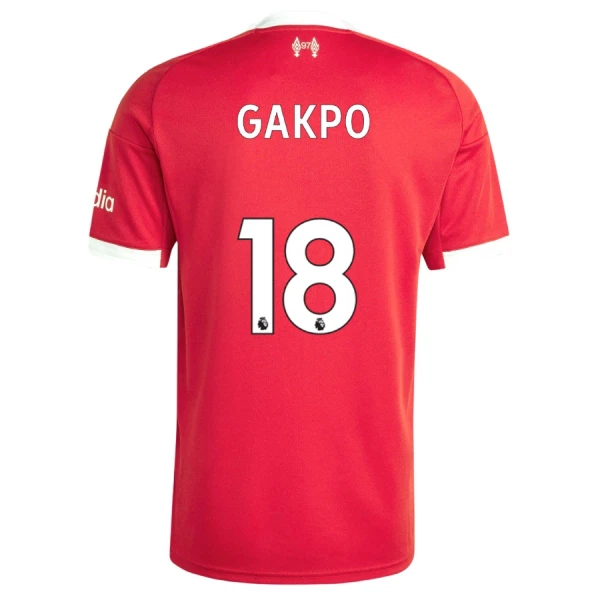Camisolas Liverpool Cody Gakpo 18 Equipamento Principal 25/26 Camisolas Liverpool Cody Gakpo 18 Equipamento Principal 25/26