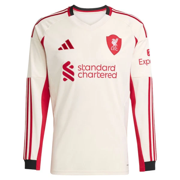 Camisolas Liverpool Criança Equipamento Alternativo 25/26 Manga Comprida