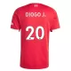 Camisolas Liverpool Diogo Jota 20 Criança Equipamento Principal 25/26