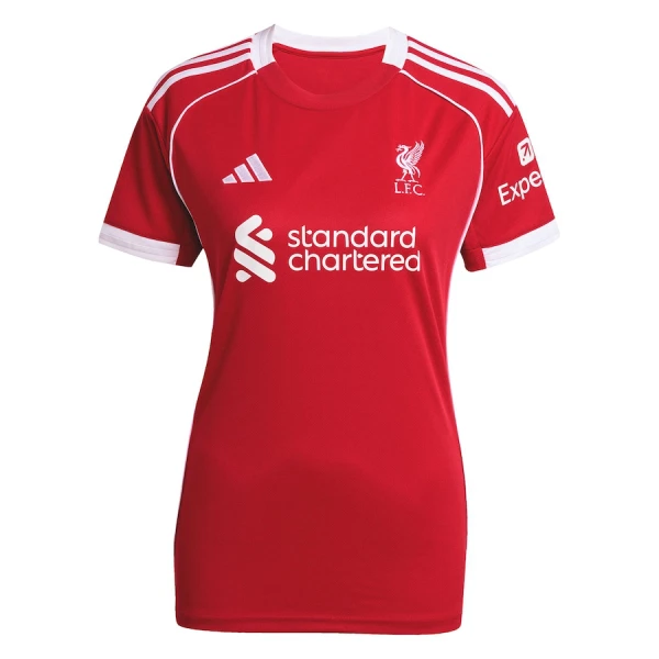 Camisolas Liverpool Mulher Equipamento Principal 25/26 Camisolas Liverpool Mulher Equipamento Principal 25/26