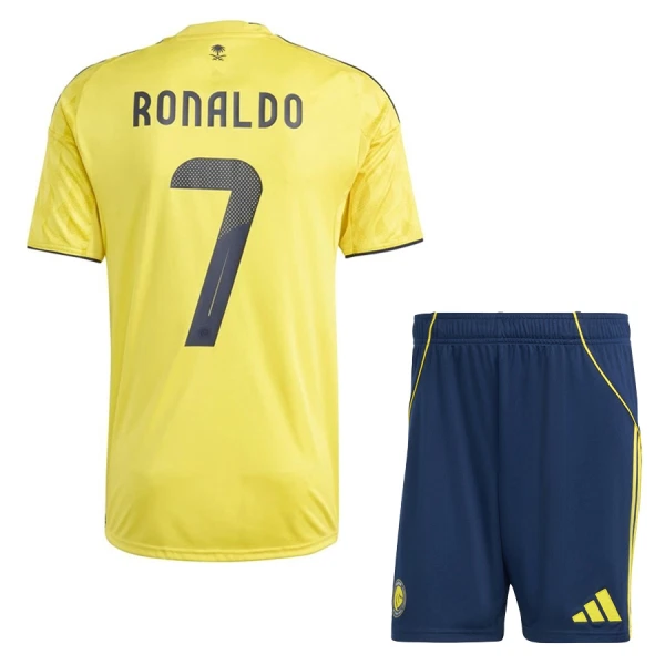 Camisolas Al-Nassr FC Cristiano Ronaldo 7 Criança Equipamento Principal 25/26 Camisolas Al-Nassr FC Cristiano Ronaldo 7 Criança Equipamento Principal 25/26