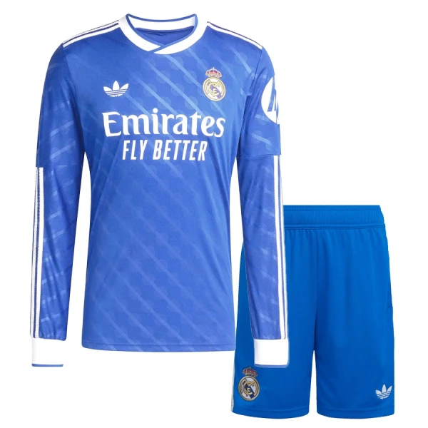 Camisolas Real Madrid Criança Equipamento Terceiro 25/26 Manga Comprida Camisolas Real Madrid Criança Equipamento Terceiro 25/26 Manga Comprida
