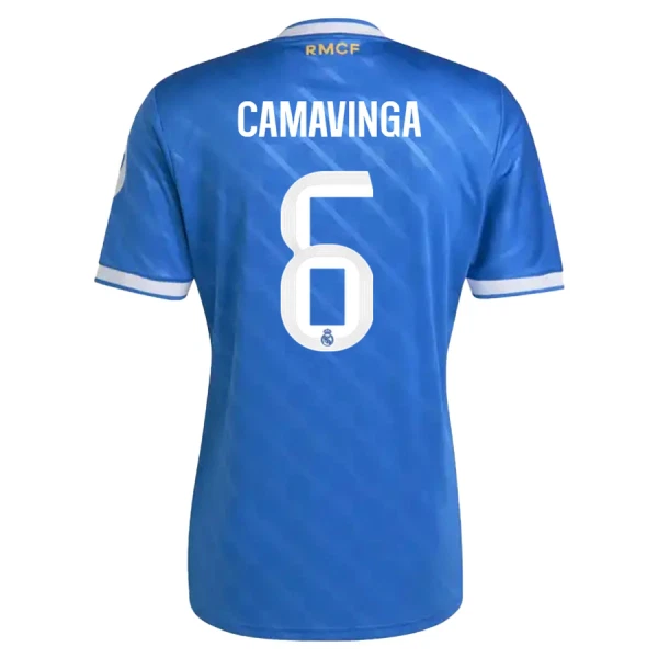 Camisolas Real Madrid Eduardo Camavinga 6 Equipamento Terceiro 25/26 Camisolas Real Madrid Eduardo Camavinga 6 Equipamento Terceiro 25/26