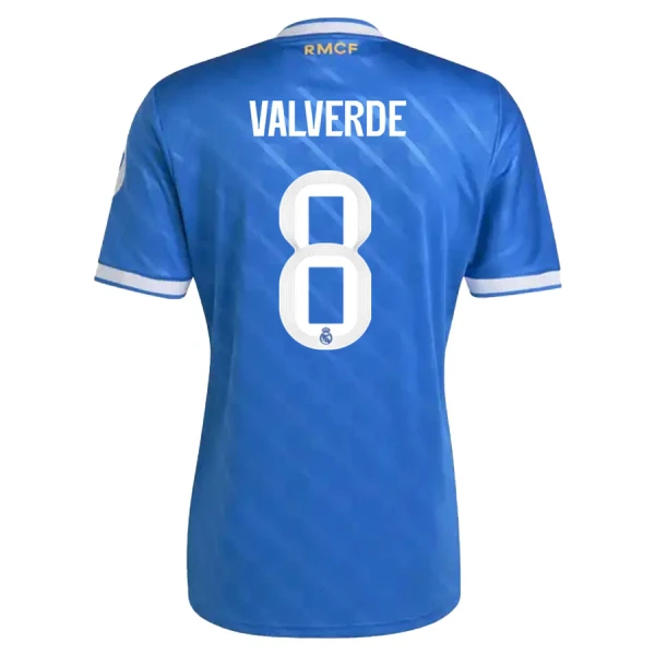 Camisolas Real Madrid Federico Valverde 8 Equipamento Terceiro 25/26 Camisolas Real Madrid Federico Valverde 8 Equipamento Terceiro 25/26