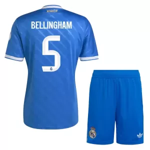 Camisolas Real Madrid Jude Bellingham 5 Criança Equipamento Terceiro 25/26 Camisolas Real Madrid Jude Bellingham 5 Criança Equipamento Terceiro 25/26