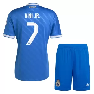 Camisolas Real Madrid Vinicius Junior 7 Criança Equipamento Terceiro 25/26