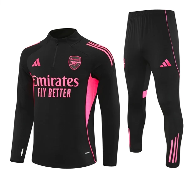 Arsenal Conjunto de Moletom de Treino 25/26 Preto