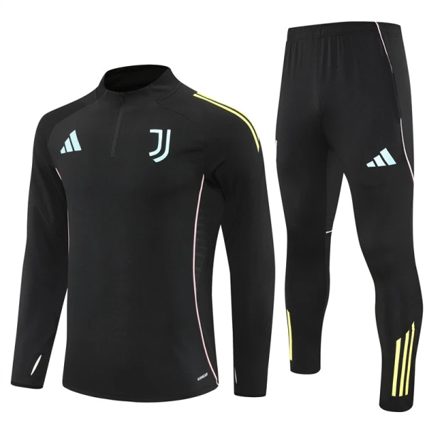 Juventus Conjunto de Moletom de Treino 25/26 Preto Juventus Conjunto de Moletom de Treino 25/26 Preto