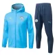Manchester City Casaco Capuz Treino 25/26 Azul