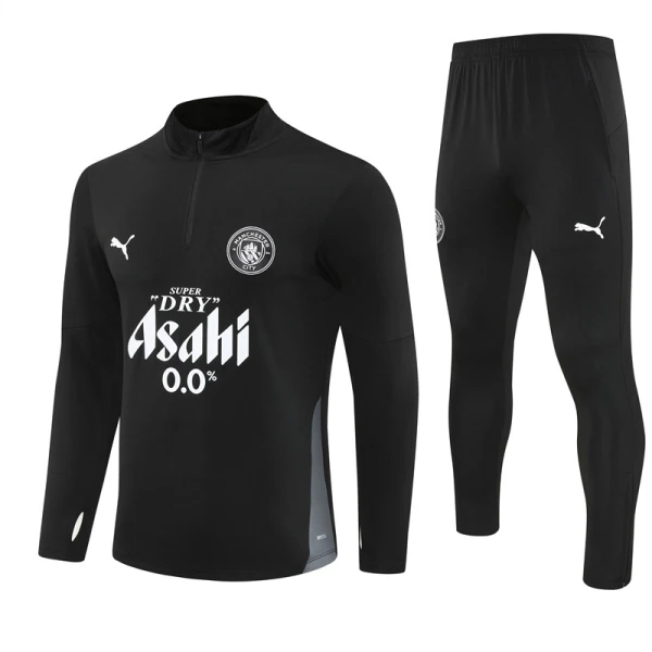 Manchester City Conjunto de Moletom de Treino 25/26 Preto Manchester City Conjunto de Moletom de Treino 25/26 Preto