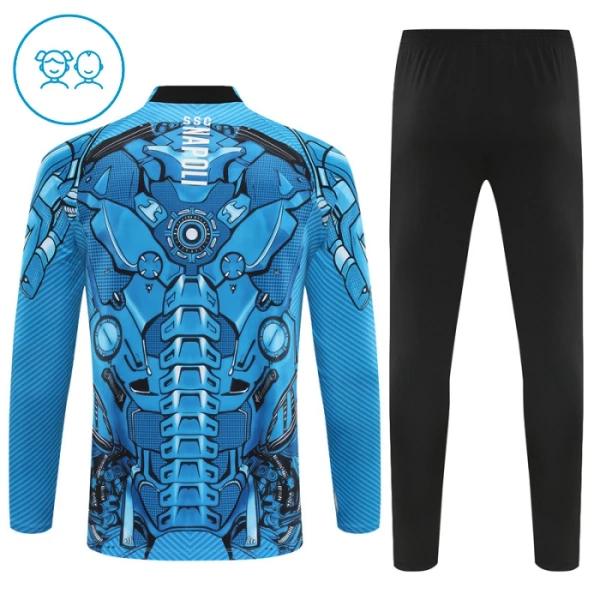 Napoli Conjunto de Moletom de Treino Criança 25/26 Azul