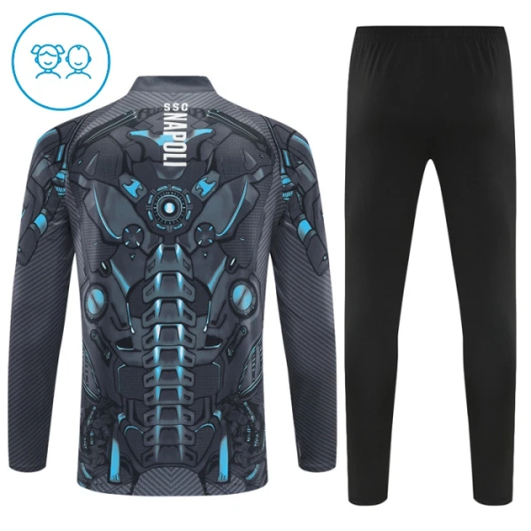 Napoli Conjunto de Moletom de Treino Criança 25/26 Preto