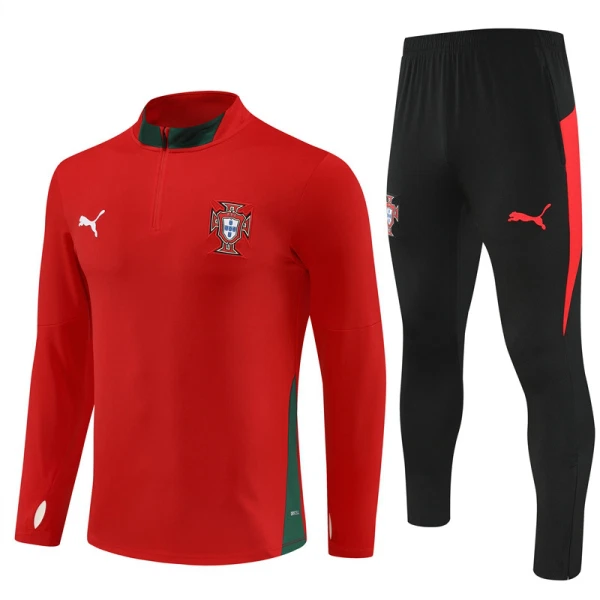 Portugal Conjunto de Moletom de Treino 25/26 Vermelho