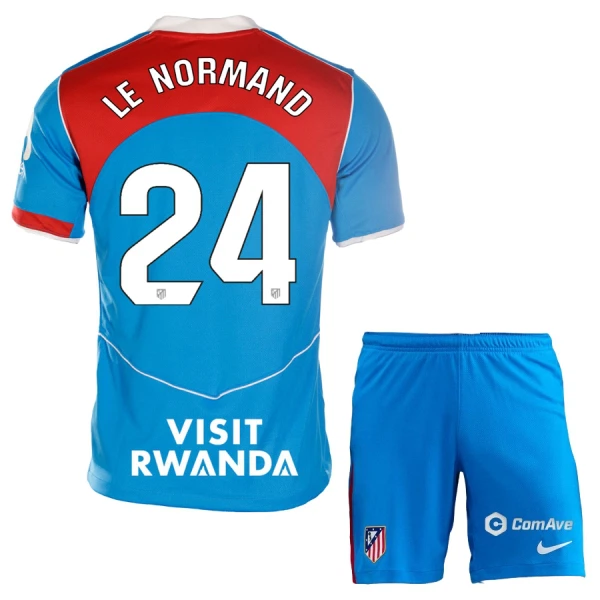 Camisolas Atlético Madrid Le Normand 24 Criança Equipamento Terceiro 25/26