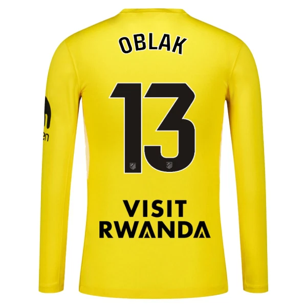 Camisolas Guarda Redes Atlético Madrid Jan Oblak 13 25/26 Manga Comprida Amarelo Camisolas Guarda Redes Atlético Madrid Jan Oblak 13 25/26 Manga Comprida Amarelo